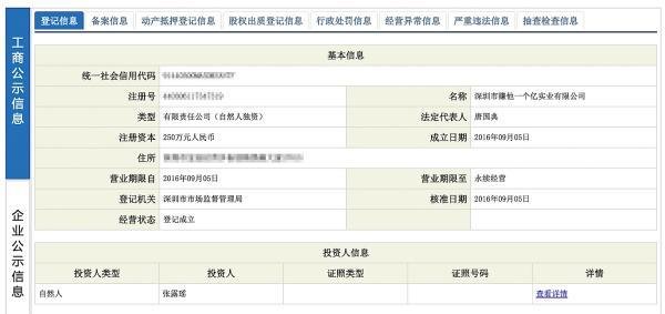 网红成新宠：深圳蓝瘦香菇实业有限公司成立